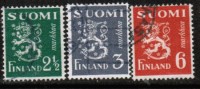 FINLAND   Scott #  257-62  VF USED - Gebruikt