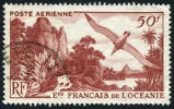 Polynesia C18 XF Used 50fr Airmail From 1948 - Usati