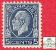 Canada # 199 Scott - Unitrade - Mint - 5 Cents - King George V Medallion - Dated: 1932 / Roi George V - Unused Stamps