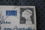 COVER LETTER MARCOPHILIA TIMBRE NOTOPFER 2 BERLIN STEUERMARKE - FRANFURT DEUTSCHE BUNDESPOST 1954  S/CPA - Briefe U. Dokumente