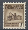 1944-45 RSI MONUMENTI DISTRUTTI 5 CENT MNH ** SENZA FILIGRANA - RR9600 - Neufs