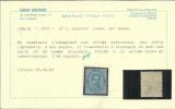 ITALIA REGNO 1879 EFFIGIE RE UMBERTO I 25 C MLH OTTIMA CENTRATURA CERTIFICATO - Mint/hinged