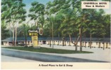 Cinderella Motel & Cafe, Between Montgomery Tuscaloosa AL Alabama, Lodging, C1930s Vintage Linen Postcard - Altri & Non Classificati