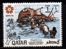 Qatar MNH 1970, EXPO 70, Exposotion, ' Fish Ocean God', Religion, Tree, Fishing - Qatar