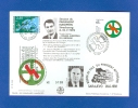 LIMITÉE  500 N° 0130 RARE 6.10.7.1992 PRÉSIDENT MITTERRAND ET SILVA CAVACO  MISSION DE PAIX DU PARLEMENT STRASBOURG - Covers & Documents