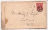 US - 1902 Vf COVER From ALFRED STATION, NY To ARKPORT (reception At Back) - Fine Border Stamp - Lettres & Documents