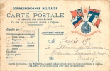 CORRESPONDANCE MILITAIRE CARTE POSTALE EN FRANCHISE L'UNION FAIT LA FORCE - Storia Postale