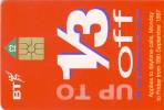 TELECARTES - ROYAUME-UNI - UK_BT BCC122 Up To 1/3 Off 2 Gpt3 01.99 Tres Bon Etat - BT Allgemeine