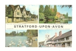 Cp, Angleterre, Stratford-Upon-Avon, Multi-Vues - Stratford Upon Avon