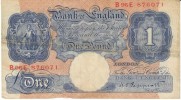 Great Britain #367, 1 Pound, 1940-48 Banknote Currency - 1 Pound