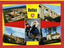 * BELLAC-Multiples Vues:Le C.E.T.,Viaduc,Etc...-Carte Voyagée(Jeu TOURNEZ MANEGE Au Dos) - Bellac