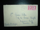 LETTRE POUR ETRANGER TYPE MARIANNE DE MULLER 25 F X2 OBL. 22-7-1955 AMBERIEU EN BUGEY (01 AIN) - 1955-1961 Marianne De Muller