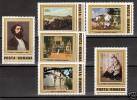 Romana Romania 1981 ART Paintings Painting Th. Aman Portrait Landscape MNH Michel 3810-3815 - Collections