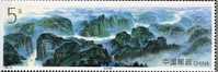 3 Schluchten Des Fluß Jangtsekiang 1994 China 2571 Als Block 68 ** 4€ Blick Auf Die Berge Mit Tempel Bloc Sheet Of Chine - Luftpost