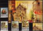 Malerei 1997 Ansichten Von Macao 899/3 Plus Block 43 ** 25€ Gemälde Kwok Se Segelschiff Festung Portas Cerco Sheet MACAU - Collezioni & Lotti