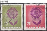 GERMANY, 1964, Europa;  Europa-CEPT, Cancelled (o), Sc. 897/8. - 1964