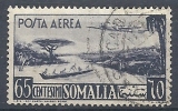 1950-51 SOMALIA AFIS USATO POSTA AEREA 65 CENT - RR9690 - Somalia (AFIS)