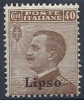 1912 EGEO LIPSO EFFIGIE 40 CENT MNH ** - RR9746 - Ägäis (Lipso)