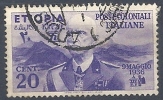 1936 ETIOPIA USATO EFFIGIE 20 CENT - RR9756-3 - Ethiopie