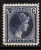 LUXEMBOURG   Scott #  173  F-VF USED - 1926-39 Charlotte Rechtsprofil