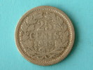 1919 - 25 CENTS / KM 146 ( Silver - Uncleaned Coin / For Grade, Please See Photo ) !! - 25 Cent