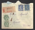 FRANCE 1930 N° 111, 205 & 237 Obl. S/lettre Entiére Recommandée - Cartas & Documentos