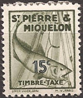 SAINT-PIERRE And MIQUELON..1938..Michel # 34...MLH...Portomarken. - Unused Stamps