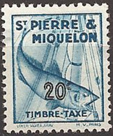 SAINT-PIERRE And MIQUELON..1938..Michel # 35...MLH...Portomarken. - Unused Stamps