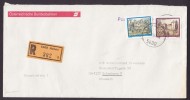 Austria Österreichische Bundesbahnen HALLEIN Registered Recommandée Einschreiben Label Cover Brief 1994 To DSB Denmark - Brieven En Documenten