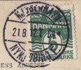 Denmark PPC Deluxe Ambulant Bahnpost KJØBENHAVN - NYKJØBING F. 1912 Cancel LUNDBY GESTGIVERI Echte Real Photo Véritable - Cartas & Documentos