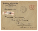 Lettre Recommandée 1926 Bruxelles Pour Philippeville Algérie - Covers & Documents