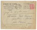 Lettre Publicitaire Paris1927 ( L'Echo De Paris Journal Quotidien ) Pour Vervins Aisne - Cartas & Documentos