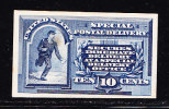 T)1894,UNITED STATES,CARD BOARD PROOF,MESSENGER RUNNING - Essais, Réimpressions & Specimens