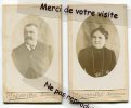 - 2 Photos Anciennes, Couple D´anciens D´Aubenas, Très Classe, Photo P. LABAN & Fils,  Dim : 6, 3 X 10,4 Cm, TBE. - Non Classés