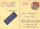 Bln193/ GA P 6 Aus Berlin-Friedenau Per Luftpost In Die BRD 20.7.50 - Postales - Usados