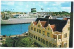 CUR-27      CURACAO : Willemstad - Grace Line SANTA  Through Narrow Entrance Harbor - Antigua Und Barbuda