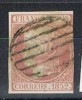 Sello 6 Cuartos Isabel II 1852, Papel Grueso, Edifil Num 12 º - Used Stamps