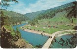 Kooskia & Lowell Idaho Area, Lochsa Log Cabin Motel Resort Lodging C1950s Vintage Postcard - Other & Unclassified