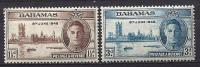 Bahamas, Year 1946, Mi 135-136, End Of World War II, MNH** - 1859-1963 Crown Colony