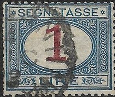 ITALY 1870 Postage Due - 1l. Mauve And Blue FU - Portomarken