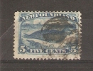 NEWFOUNDLAND - 1880/6 ISSUE COMMON SEAL 5c DARK BLUE USED  SG 59 - 1865-1902