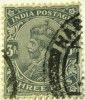 India 1911 King George V 3p - Used - 1911-35 King George V