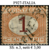 Italia-F00927 - 1870 - Segnatasse - Sassone: N.3 (o) - Privo Di Difetti Occulti. - Portomarken