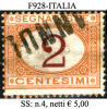 Italia-F00928 - 1870 - Segnatasse - Sassone: N.4 (o) - Privo Di Difetti Occulti. - Portomarken