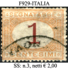 Italia-F00929 - 1870 - Segnatasse - Sassone: N.3 (o) - Privo Di Difetti Occulti. - Portomarken