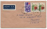 TURCHIA  /  ITALIA  - Cover_ Lettera    40 + 60 X 2   -  AIR MAIL 1961 - Covers & Documents