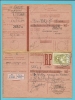 884 (U.P.U.) Op Ontvangkaart/Carte-récépissé Met Stempel BRUXELLES Met Stempel RETOUR / IMPAYE - Lettres & Documents