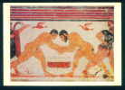 53003 / SPORT Wrestling , Lutte , Ringen - Fresco From Tomb In Tarquinia AUGUR Postcard - Lutte