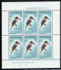 New Zealand Scott #B59a MH Miniature Sheet Of 6 Health Stamps - Kotare (sacred Kingfisher) - Nuevos