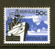 SOUTH AFRICA RSA - 1961 HARBOUR BLACK & BRIGHT BLUE 50c FINE MNH ** - Neufs